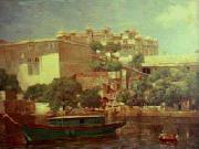 Raja Ravi Varma Udaipur Palace oil on canvas